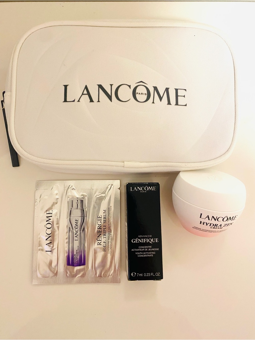 LANCOME MAKE UP BAG AND SAMPLES